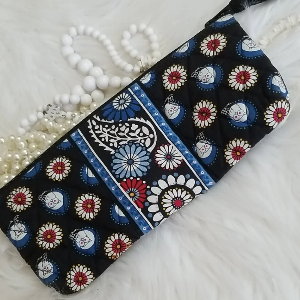 Vera Bradley Night Owl Pencil/Cosmetic Case